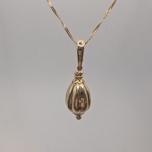 Vintage 14kt Milor Tear Drop Pendant
